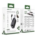 Acefast M27-10000 Mini Powerbank 10000mAh med USB-C-kabel - 22.5W - Svart