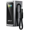Acefast M33 20000mAh powerbank med 1.96-tommers TFT-skjerm og USB-C-kabel – 100W – grå