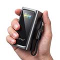 Acefast M33 20000mAh powerbank med 1.96-tommers TFT-skjerm og USB-C-kabel – 100W – grå