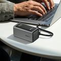 Acefast M33 20000mAh powerbank med 1.96-tommers TFT-skjerm og USB-C-kabel – 100W – grå