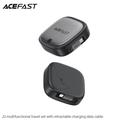Acefast Travel J3 60W uttrekkbart USB-C-kabelsett med telefonstativ - svart