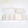 Smykkeskrin i akryl med 3 skuffer - Beige