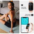 Aktivitetsarmbånd IP67 - Måler hjertefrekvens, skritt, aktivitet og søvn - Rosa