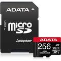 Adata High Endurance microSDXC-minnekort med adapter AUSDX256GUI3V30SHA2-RA1 - 256 GB