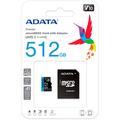 Adata Premier microSDXC-minnekort med SD-adapter AUSDX512GUICL10A1-RA1 - 512 GB