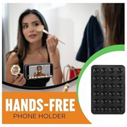 Selvklebende Silikon Sugekopp Mobilholder - 10 Stk. - Svart