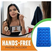 Selvklebende Silikon Sugekopp Mobilholder - 10 Stk. - Blå