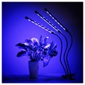 Justerbar 3-Hodet Vokse Lys / LED-Lampe til Innendørs Planter