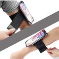 Justerbart armbånd til mobiltelefon for løping og sykling - 6"-6.7" - svart