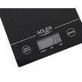Adler AD 3138 Digital kjøkkenvekt - 5kg/1g - Svart