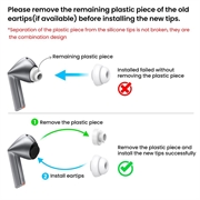 Samsung Galaxy Buds3 Pro Ahastyle DD09 Ørepropper i silikon