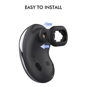 Samsung Galaxy Buds Live Ahastyle PT132 Ørepropper i silikon - Svart