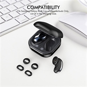 Samsung Galaxy Buds Live Ahastyle PT132 Ørepropper i silikon - Svart