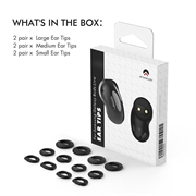 Samsung Galaxy Buds Live Ahastyle PT132 Ørepropper i silikon - Svart