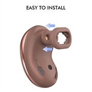 Samsung Galaxy Buds Live Ahastyle PT132 Ørepropper i silikon - Brun
