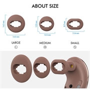 Samsung Galaxy Buds Live Ahastyle PT132 Ørepropper i silikon - Brun