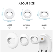 Samsung Galaxy Buds Live Ahastyle PT132 Ørepropper i silikon