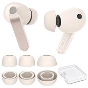 Samsung Galaxy Buds3 Pro/Buds4 Pro AhaStyle WG173 Ørepropper i silikon - Beige