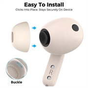 Samsung Galaxy Buds3 Pro/Buds4 Pro AhaStyle WG173 Ørepropper i silikon - Beige