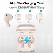 Samsung Galaxy Buds3 Pro/Buds4 Pro AhaStyle WG173 Ørepropper i silikon - Beige