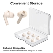 Samsung Galaxy Buds3 Pro/Buds4 Pro AhaStyle WG173 Ørepropper i silikon - Beige