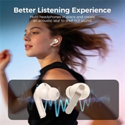 Samsung Galaxy Buds3 Pro/Buds4 Pro AhaStyle WG173 Ørepropper i silikon - Beige