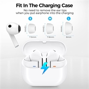 Samsung Galaxy Buds3 Pro/Buds4 Pro AhaStyle WG173 Ørepropper i silikon - Hvit