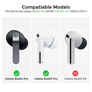 Samsung Galaxy Buds3 Pro/Buds4 Pro AhaStyle WG173 Ørepropper i silikon - Hvit