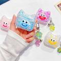 AirPods 3 TPU-etui med morsomt smilende katteansikt - gul