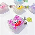 AirPods 3 TPU-etui med morsomt smilende katteansikt - gul