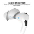 AirPods 4 Ahastyle PT66-4 støydempende ørepropper i silikon - hvit
