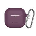 AirPods 4/AirPods 5 Tech-Protect silikonetui med krok - Burgund