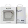 AirPods 4 Guess Metallic Script Charm-etui - gull