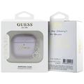 AirPods 4 Guess Metallic Script Charm-etui - Lilla