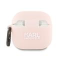 AirPods 4 Karl Lagerfeld Choupette Head 3D-etui i silikon
