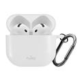 AirPods 4 Puro Icon silikonetui med karabinkrok
