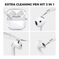 AirPods 5/4 AhaStyle WG164-B støtsikkert etui med rengjøringspenn - gjennomsiktig med glitter