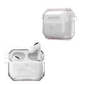 AirPods Pro 3 tofarget, mykt TPU-beskyttelsesetui - rosa/transparent