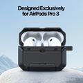 AirPods Pro 3 Dux Ducis Pecs-etui med stativ og krok i aluminium