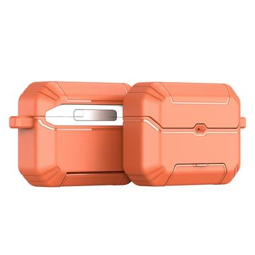 AirPods Pro 3 Dux Ducis Pecs-etui med stativ og krok i legering - oransje