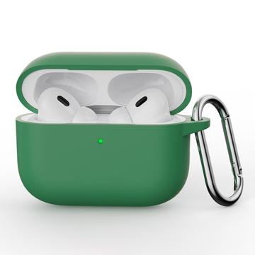 AirPods Pro 3 Silikondeksel med Karabinkroken - Grønn