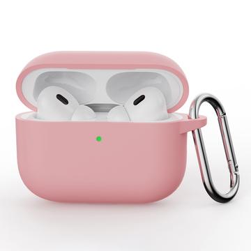 AirPods Pro 3 Silikondeksel med Karabinkroken - Rosa