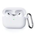 AirPods Pro 3 Silikondeksel med Karabinkroken - Hvit
