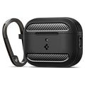 AirPods Pro 3 Spigen Rugged Armor TPU-deksel - Svart