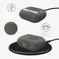 AirPods Pro 3 Tech-Protect NaturalFit lærveske - olivengrønn
