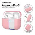 AirPods Pro 3 Tech-Protect-etui i silikon - støvete rosa