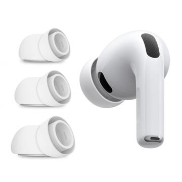 AirPods Pro 3 Tech-Protect Silikon Øreplugger - S, M, L (Åpen Emballasje - Utmerket) - Hvit