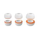 AirPods Pro/Pro 2 AhaStyle WG181 Erstatningsørepropper - 3 par - hvit / oransje