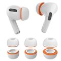 AirPods Pro/Pro 2 AhaStyle WG181 Erstatningsørepropper - 3 par - hvit / oransje