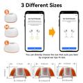 AirPods Pro/Pro 2 AhaStyle WG181 Erstatningsørepropper - 3 par - hvit / oransje
